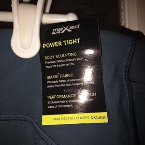 Power Tight High-Rise Leggings in Dark Teal (3X Large)